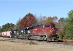 CP 9735 leads NS train 61U eastbound